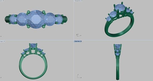 diamant bague Nouveau ringnew modèlenouveau bijouxnouveau bijouxdiamant Ding Dong menring femmes or argent animal 2020model 2021girl garçon mariage gemme bijoux anneaux technologie Entreprise 3d print model - Mito3D