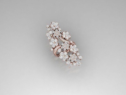 Diamant Ring Gold Hochzeit Schmuck Silber druckbar Juwel Mode Engagement Schönheit Ringe cad 3d print model - Mito3D