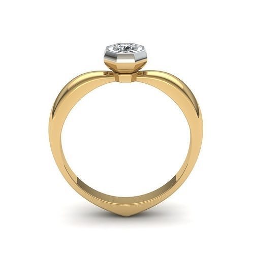 diamant bague bijoux luxe argent imprimable platine or gemme engagement sterling mariage vintag boucles d'oreilles anneaux goujat cœur 3D print model - Mito3D