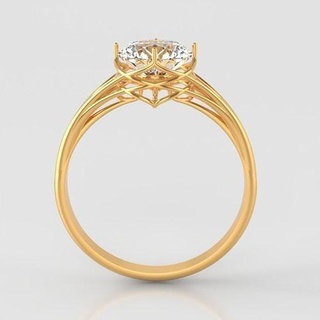 diamond ring jewelry gold wedding luxury gem printable shining love fashion romance precious jewel rings 3d print model - Mito3D