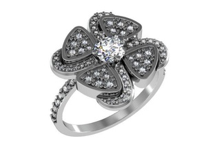 diamant bague sécante 3djewelry brillant goujat engagement gemme platine bijoux cire précieux mariage fonderie acheter luxe carat or anneaux 3d print model - Mito3D