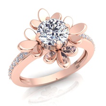 anillo de diamante la joyería joya boda gem compromiso imprimible el plata oro los anillos 3d print model - Mito3D