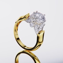 diamante squillare gioielleria stampabile oro prototipazione brillante argento zaffiro gemma abbigliamento rubino diamant fidanzamento moda bellezza anelli 3d print model - Mito3D