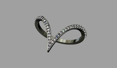 diamond ring diamondring fashion luxury jewellery gold goldring fashionring 3dprinting silver shining printable bright gem creativity idea design jewelry rings 3d print model - Mito3D