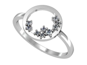 diamante anillo 3djewelry canalla elegante compromiso moda joya oro joyería joyeria cera precioso versión impresa plata boda lujo fundición regalo conjunto anillos 3d print model - Mito3D
