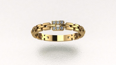 Diamant Ring Schmuck Gold Hochzeit Silber Zubehörteil Engagement Juwel Mode engagem Platin 3d print model - Mito3D