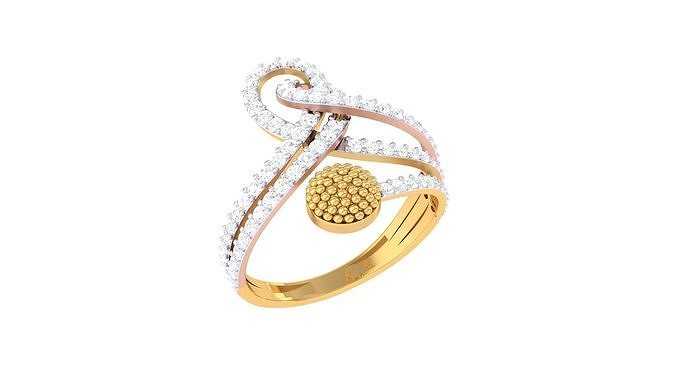 diamond ring - 30 rings wedding engagement jewel jewellery printable gold jewelry silver platinum luxury precious 3D print model - Mito3D