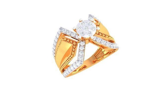 diamond ring - 40 rings wedding engagement jewel jewellery printable gold jewelry silver platinum luxury precious 3d print model - Mito3D