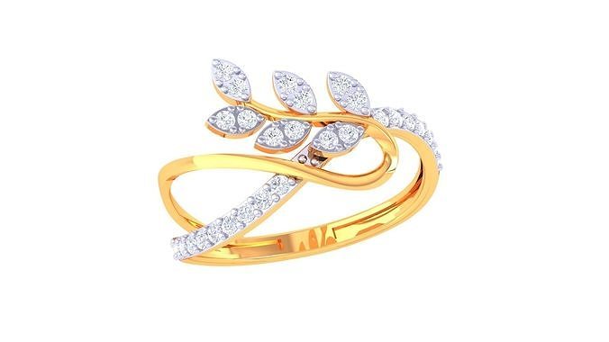 diamond ring - 49 rings wedding engagement jewel jewellery printable gold jewelry silver platinum luxury precious 3D print model - Mito3D
