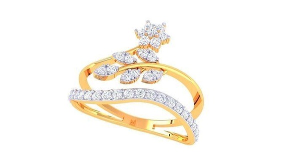 Diamant Ring 52 Ringe Hochzeit Engagement Juwel Schmuck druckbar Gold Silber Platin Luxus wertvoll 3d print model - Mito3D