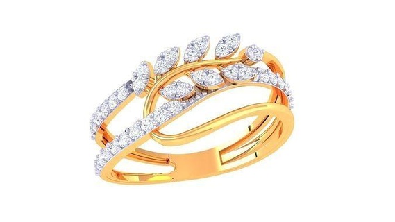 Diamant Ring 58 Ringe Hochzeit Engagement Juwel Schmuck druckbar Gold Silber Platin Luxus wertvoll 3d print model - Mito3D