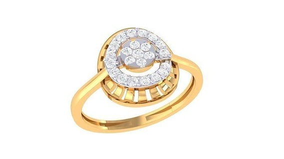 diamond ring - 61 rings wedding engagement jewel jewellery printable gold jewelry silver platinum luxury precious 3d print model - Mito3D