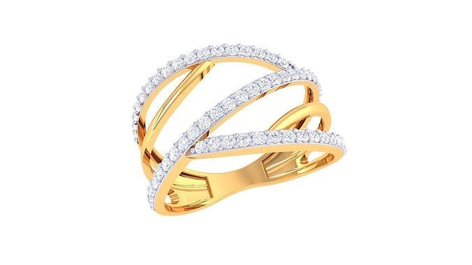 diamond ring - 67 rings wedding engagement jewel jewellery printable gold jewelry silver platinum luxury precious 3D print model - Mito3D