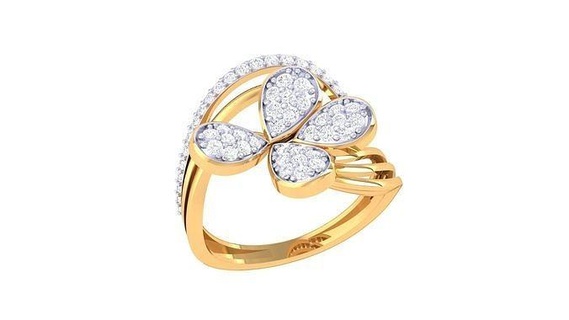 diamante anillo 82 anillos Boda compromiso joya joyería imprimible oro plata platino lujo precioso 3d print model - Mito3D