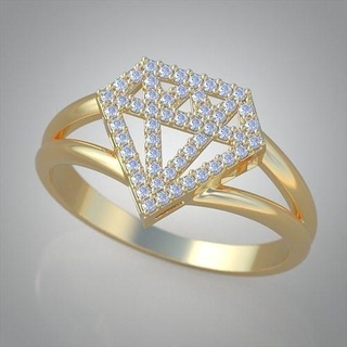 diamante anillo 0209 3d imprimible modelo Boda platino joyería oro joya lujo anillos colgante pendiente colgantes arete pulsera collar plata pendientes cadenas brazaletes 3d print model - Mito3D