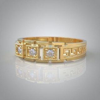 elmas yüzük 0221 3d yazdırılabilir model kolye lüks yüzükler küpe bilezik düğün mücevher takı altın platin gümüş zincirler bilezikler 3d print model - Mito3D