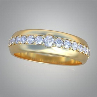 diamante anillo 0233 3d imprimible model13 colgante pendiente lujo anillos arete pulsera collar Boda joyería joya oro platino plata colgantes pendientes cadenas brazaletes 3d print model - Mito3D