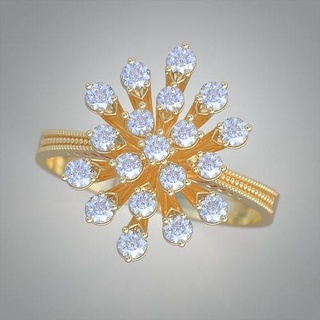 diamante squillare 0243 3d stampabile model8 pendente lusso anelli orecchino braccialetto collana nozze gioielleria gioiello oro platino argento ciondoli orecchini Catene braccialetti 3d print model - Mito3D