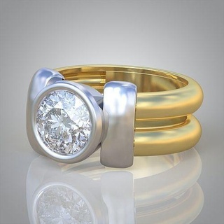 diamante anel 0267 3d imprimível model10 jóias joalheria jóia pingente pingentes luxo argolas brinco brincos pulseira colar Casamento ouro platina prata pulseiras 3d print model - Mito3D