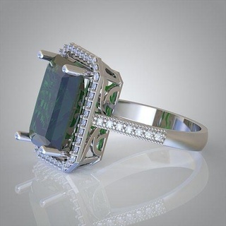Diamant Ring 0274 3d druckbar model15 Schmuck Juwel Anhänger Luxus Ringe Ohrring Ohrringe Armband Halskette Hochzeit Gold Platin Silber Armreifen 3d print model - Mito3D