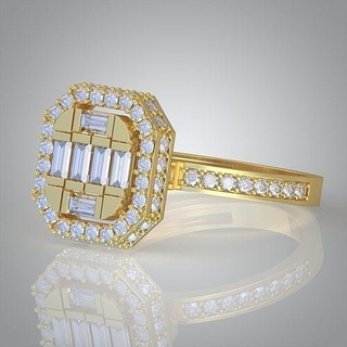 diamante anel 0332 3d imprimível model10 jóias joalheria jóia pingente pingentes luxo argolas brinco brincos pulseira colar Casamento ouro platina prata pulseiras 3d print model - Mito3D