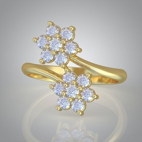 diamond ring 0344 3d printable model14 jewellery jewelry jewel jewelery pendant pendants luxury rings earring earrings bracelet necklace wedding gold platinum silver bangles 3D print model - Mito3D