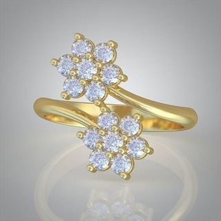 diamond ring 0344 3d printable model14 jewellery jewelry jewel jewelery pendant pendants luxury rings earring earrings bracelet necklace wedding gold platinum silver bangles 3d print model - Mito3D