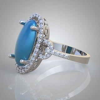 diamante anillo 0404 3d imprimible modelo joyería joya colgante pendiente colgantes lujo anillos arete pendientes pulsera collar Boda oro platino plata cadenas brazaletes 3d print model - Mito3D