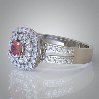 diamante squillare 0411 3d stampabile model10 gioielleria gioiello pendente ciondoli lusso anelli orecchino orecchini braccialetto collana nozze oro platino argento braccialetti 3d print model - Mito3D