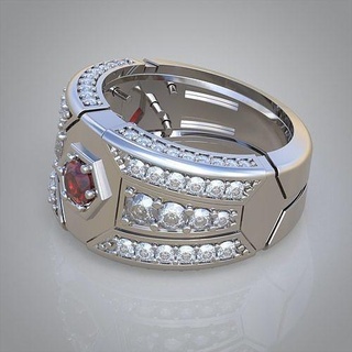 diamante anillo 0432 3d imprimible modelo joyería joya colgante pendiente colgantes lujo anillos arete pendientes pulsera collar Boda oro platino plata cadenas brazaletes 3d print model - Mito3D