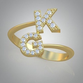diamante anillo 0477 3d imprimible modelo joyería joya colgante pendiente colgantes lujo anillos arete pendientes pulsera collar Boda oro platino plata cadenas brazaletes 3d print model - Mito3D