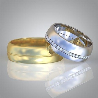 diamante squillare 0494 3d stampabile modello gioielleria gioiello pendente ciondoli lusso anelli orecchino orecchini braccialetto collana nozze oro platino argento Catene braccialetti 3d print model - Mito3D