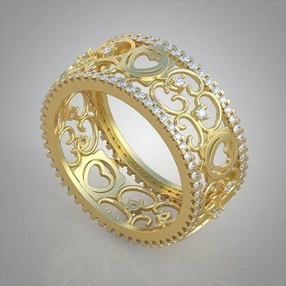 diamond ring 0511 3d printable model jewellery jewelry jewel jewelery pendant pendants luxury rings earring earrings bracelet necklace wedding gold platinum silver chains bangles 3d print model - Mito3D