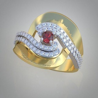 diamante anillo 0518 3d imprimible modelo joyería joya colgante pendiente colgantes lujo anillos arete pendientes pulsera collar Boda oro platino plata cadenas brazaletes 3d print model - Mito3D
