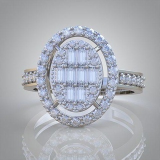 diamante squillare 0528 3d stampabile model11 gioielleria gioiello pendente ciondoli lusso anelli orecchino orecchini braccialetto collana nozze oro platino argento braccialetti 3d print model - Mito3D