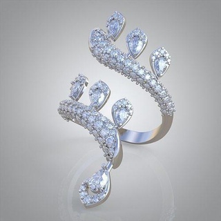 diamante squillare 0537 3d stampabile model10 gioielleria gioiello pendente ciondoli lusso anelli orecchino orecchini braccialetto collana nozze oro platino argento braccialetti 3d print model - Mito3D