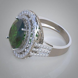 diamante anillo 0555 3d imprimible model13 joyería joya colgante pendiente colgantes lujo anillos arete pendientes pulsera collar Boda oro platino plata brazaletes 3d print model - Mito3D