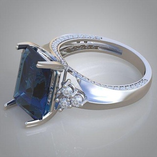 diamante anillo 0566 3d imprimible model11 joyería joya colgante pendiente colgantes lujo anillos arete pendientes pulsera collar Boda oro platino plata brazaletes 3d print model - Mito3D
