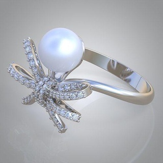 diamante anillo 0589 3d imprimible model13 joyería joya colgante pendiente colgantes lujo anillos arete pendientes pulsera collar Boda oro platino plata brazaletes 3d print model - Mito3D