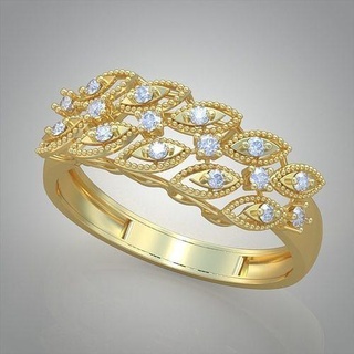 diamante anillo 0606 3d imprimible modelo joyería joya colgante pendiente colgantes lujo anillos arete pendientes pulsera collar Boda oro platino plata cadenas brazaletes 3d print model - Mito3D