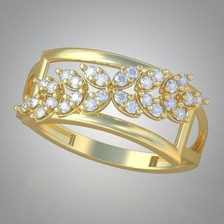 diamante anillo 0608 3d imprimible model11 joyería joya colgante pendiente colgantes lujo anillos arete pendientes pulsera collar Boda oro platino plata brazaletes 3d print model - Mito3D