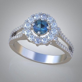 diamante squillare 0610 3d stampabile model10 gioielleria gioiello pendente ciondoli lusso anelli orecchino orecchini braccialetto collana nozze oro platino argento braccialetti 3d print model - Mito3D