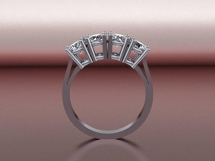 diamond ring 108 rings jewelry gold silver jewellery jewel wedding engagement gem fashion brilliant white engagem beauty ruby solitair 3d print model - Mito3D