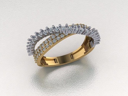 diamant bague 191 bague bijoux or argent diamant bijou bijoux diamant bague mariage gemme anneaux mode engagem brillant engagement beauté saphir diamant rubis 3d print model - Mito3D