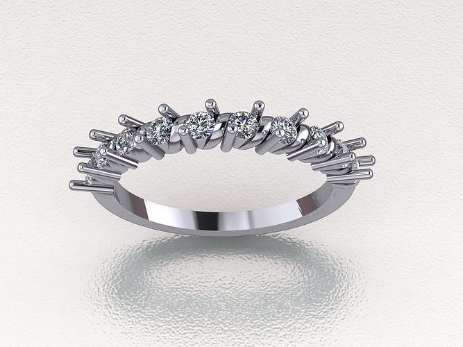 diamond ring 194 jewelry gold silver jewellery jewel wedding gem rings fashion engagem brilliant engagement beauty sapphire diamant ruby 3D print model - Mito3D