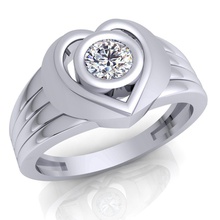 diamant bague 28 bijou mariage engagement bijoux imprimable argent or mode sterling blanc brillant solitaire beauté anneaux 3d print model - Mito3D