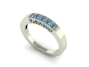 diamond ring 293 gold jewelry silver printable jewel jewellery wedding gem engagement fashion brilliant beauty engagem rings 3d print model - Mito3D
