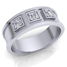 diamant ring 34 juwel hochzeit engagement schmuck druckbar silber gold mode engagem sterling weiß brillant schönheit ringe 3d print model - Mito3D