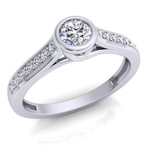 37 elmas yüzük mücevher düğün nişan yazdırılabilir Gümüş altın takı engagem moda sterling beyaz parlak kolye yüzüğü 3d print model - Mito3D