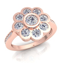 anillo de diamante la modelo 3d impresión joyería joya gem boda compromiso imprimible el plata oro engagem moda sterling blanco y belleza los anillos 3d print model - Mito3D
